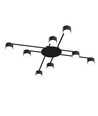 8x Spot sur rail GX53 - Noir, aluminium, IP20 intérieur, sans source lumineuse