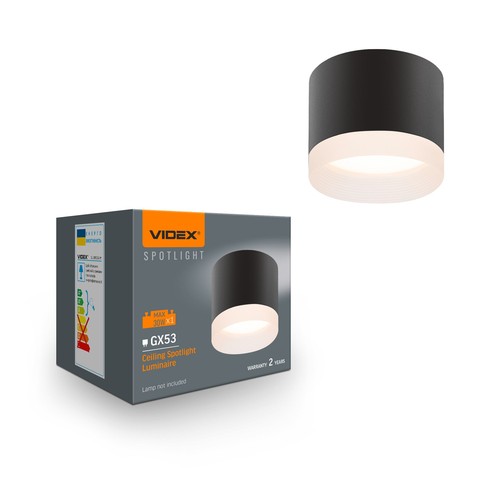 Spot de plafond GX53 - Montage en saillie, sans source lumineuse