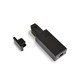 Connexion électrique pour rail monophasé - Noir, 1F2W