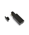 Connexion électrique pour rail monophasé - Noir, 1F2W