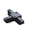T-connecteur pour rail monophasé - Noir, 1F2W