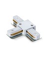 T-connecteur pour rail monophasé - Blanc, 1F2W