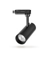 Spot sur rail 1 phase 10W - 36 degrés, 4000K, Noir, IP20, RA80