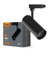 Tor spot sur rail RA90 - 20W, noir, monophasé, 1F2W