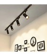 Tor spot sur rail RA90 - 20W, noir, monophasé, 1F2W