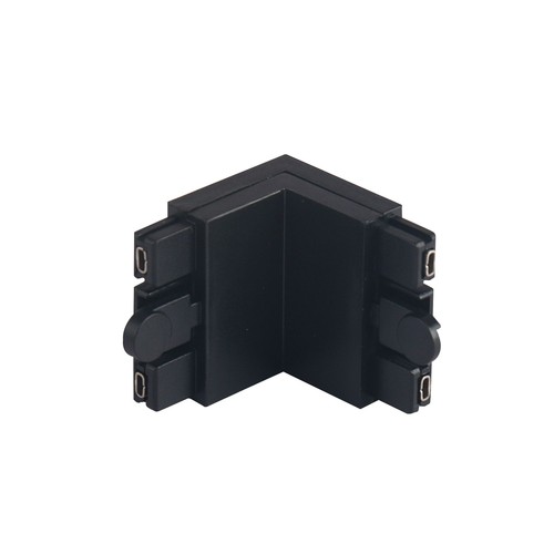 Connecteur magnétique en L, noir - 30x30x24 mm, IP22 intérieur, 3 ans de garantie