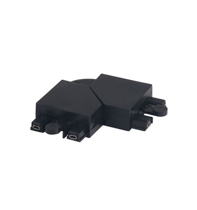 Connecteur d'angle pivotant à 90° pour rail magnétique - Noir, connecteur en L, connexion flexible