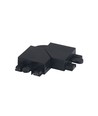 Connecteur d'angle pivotant à 90° pour rail magnétique - Noir, connecteur en L, connexion flexible