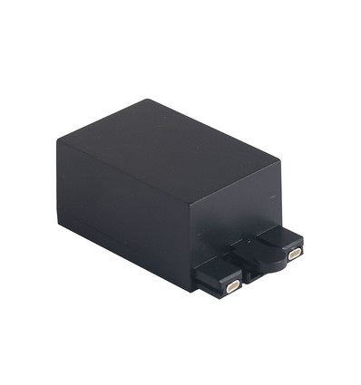 Boîtier de connexion pour rail magnétique, noir - Pour rail en saillie 24x6mm