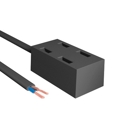 Alimentation pour rail magnétique Slim, 48V - Noir, boîtier de connexion, 3 ans de garantie