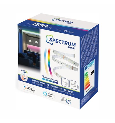 Kit ruban LED 5m 17W/m RGB+CCT - 230V, 60 LED/m, Smart home, sans télécommande