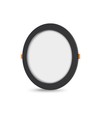 Panneau LED encastrable noir 12W - 1350lm, 4000K, Trou: Ø15 cm, angle de faisceau 120°
