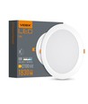 Dalle LED encastrable carrée 24W - 1830lm, 4000K, 29,5 x 29,5 cm, bord blanc, IP20 intérieur
