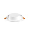 Dalle LED encastrable 6W - 4000K, 120°, Trou: Ø9,5-10 cm, Dim: 11,8 x 11,8 cm
