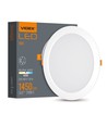 Panneau LED encastrable sans cadre 18W - 2100lm, 4000K, 22,2 x 22,2 cm, driver intégré, bord blanc