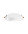 Panneau LED encastrable sans cadre 18W - 2100lm, 4000K, 22,2 x 22,2 cm, driver intégré, bord blanc