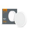 Panneau LED en saillie 18W - 1400lm, 4000K, 14,2 x 14,2 cm, bord blanc