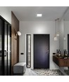 Panneau LED en saillie 24W, 4000K - 2500lm, 19,2 x 19,2 cm, bord noir, IP20 intérieur