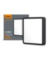 Panneau LED en saillie 15W, 19,2x19,2cm - 1400lm, 4000K, bord noir, IP20 intérieur