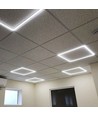 Dalle LED 60x60 avec éclairage latéral, 40W - 100lm/W, 4000K, blanc neutre, flicker free