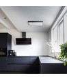 Cadre 60x60 pour panneau LED, noir - Saillie, aluminium, 600x600x50 mm