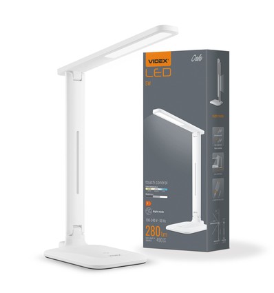 Lampe de bureau LED Oslo 5W, dimmable 3 niveaux - Blanc, CCT, 280lm, IP20 intérieur