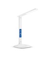 Lampe de bureau LED 7W dimmable - CCT réglable, 5 niveaux de luminosité, blanc, flicker free, adaptateur inclus