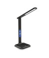 Lampe de bureau LED 5W dimmable - Noir, CCT 3 étapes, écran avec horloge/temp, contrôle tactile