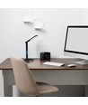 Lampe de bureau LED 5W dimmable - Noir, CCT 3 étapes, écran avec horloge/temp, contrôle tactile