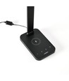 Lampe de bureau LED 18W avec charge sans fil - 700lm, dimmable 5 niveaux, CCT réglable, noir, flicker free