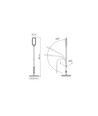 Lampadaire LED Tokyo 12W, dimmable - 1280lm, noir, commande tactile, CCT réglable, flicker free