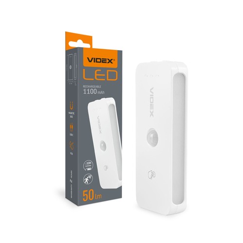 Veilleuse LED rechargeable 0,8W avec capteur - 50lm, PIR, CCT, montage magnétique, USB-C, 3.7V