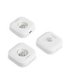 Lot de 2 veilleuses LED rechargeables 0,5W avec capteur - CCT 3 étapes, USB-C, montage magnétique, détecteur de mouvement