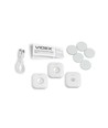 Lot de 2 veilleuses LED rechargeables 0,5W avec capteur - CCT 3 étapes, USB-C, montage magnétique, détecteur de mouvement