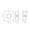 Lot de 2 veilleuses LED rechargeables 0,5W avec capteur - CCT 3 étapes, USB-C, montage magnétique, détecteur de mouvement