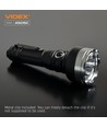 Lampe de poche LED portable - 5000K, luminosité 5500lm, consommation 20W