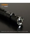 Lampe de poche LED - portable, 5000K, luminosité 1200lm, consommation 10W