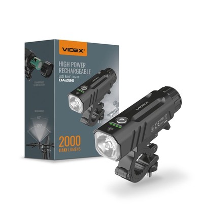20W lampe de vélo LED - 5000K, noir
