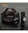 10W Lampe frontale LED rechargeable - 5000K, USB-C, 1200lm