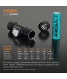 10W Lampe frontale LED rechargeable - 5000K, USB-C, 1200lm