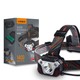 Lampe frontale LED 20W, Rechargeable - 1400lm, lumière puissante, modèle de qualité, IP65
