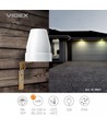 Interrupteur crépusculaire 10A - IP44, capteur de lumière pour intérieur et extérieur
