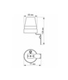 Interrupteur crépusculaire 10A - IP44, capteur de lumière pour intérieur et extérieur