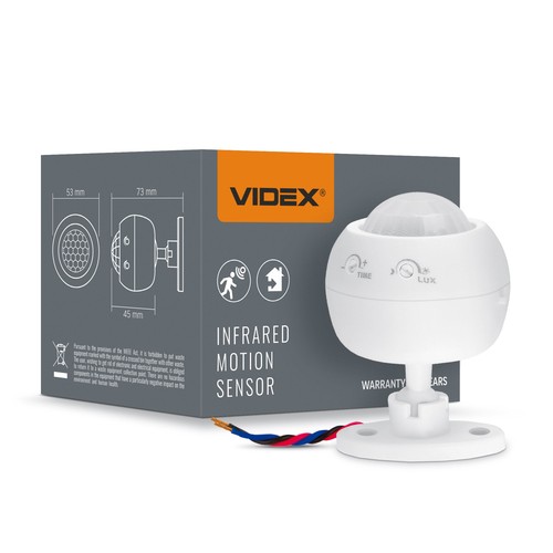 Détecteur de mouvement infrarouge - 360 degrés, 1200W, IP20 intérieur, portée jusqu'à 8m
