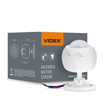 Détecteur de mouvement infrarouge - 360 degrés, 1200W, IP20 intérieur, portée jusqu'à 8m