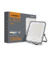 Projecteur LED 100W - 150lm/W, IP65, Gris, 5000K, extérieur