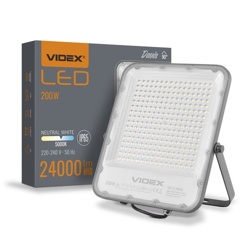 Projecteur LED 200W - 150lm/W, 30.000lm, IP65, 5000K, boîtier gris