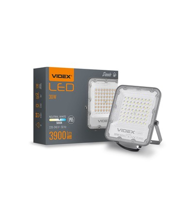Projecteur LED 30W - 130lm/W, 3900lm, IP65, 5000K, extérieur, lampe de chantier