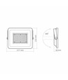 Projecteur LED 100W - 5000K, IP65, IK07, angle 90°, extérieur