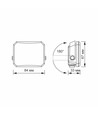 Projecteur LED 10W - 95lm/W, IP65, 5000K, noir, extérieur